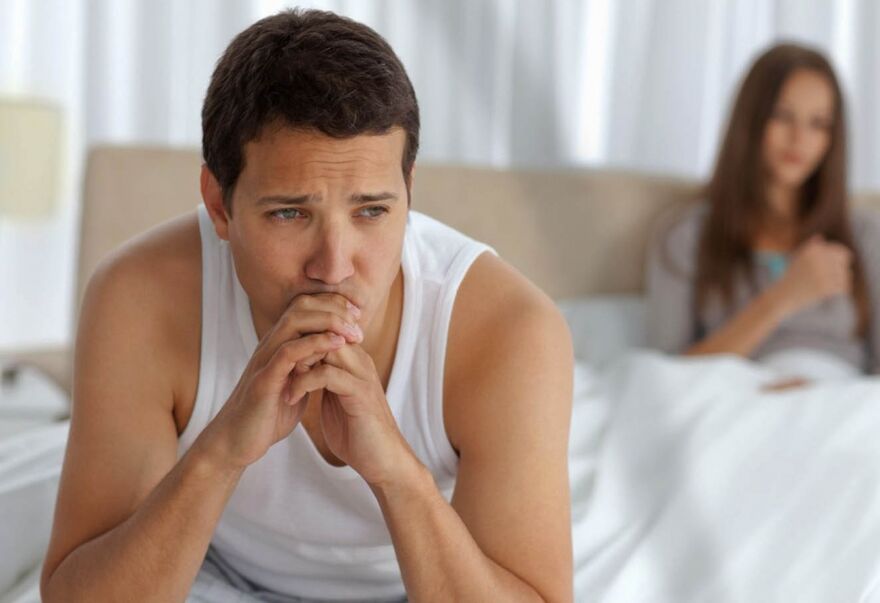 relaciones sexuales dolorosas, el deterioro de la potencia en un hombre es uno de los signos de prostatitis